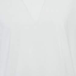 Maison Martin Margiela White Contrast Print Jersey Crew Neck-T-Shirt XL