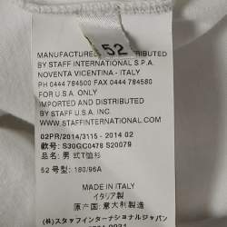 Maison Martin Margiela White Jersey Crewneck T-Shirt XL