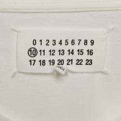 Maison Martin Margiela White Jersey Crewneck T-Shirt XXL