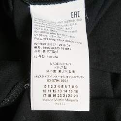 Maison Martin Margiela Black Printed Jersey Crewneck T-Shirt XL