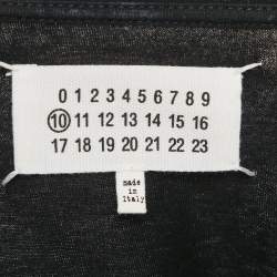 Maison Martin Margiela Black Printed Jersey Crewneck T-Shirt XL