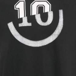Maison Martin Margiela Black Printed Jersey Crewneck T-Shirt XL