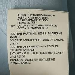 Maison Martin Margiela Blue Tulle Trim Collar Cotton Shirt XXL