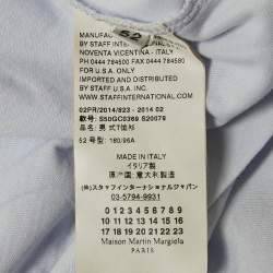 Pre Owned Maison Martin Margiela Light Blue Jersey Crewneck T-Shirt XL