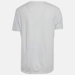 Pre Owned Maison Martin Margiela Light Blue Jersey Crewneck T-Shirt XL