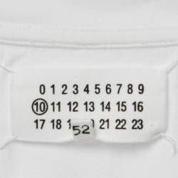 Pre Owned Maison Martin Margiela White Jersey Regular Fit T-Shirt XL