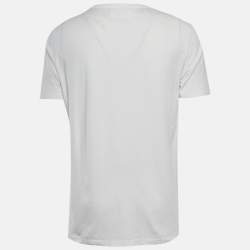 Pre Owned Maison Martin Margiela White Jersey Regular Fit T-Shirt XL
