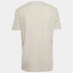 Pre Owned Maison Martin Margiela Grey Jersey Crewneck T-Shirt XL