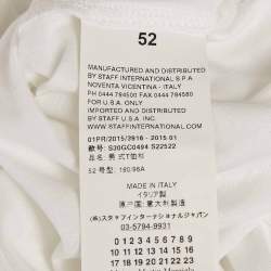 Pre Owned Maison Martin Margiela White Jersey V-Neck Slim Fit T-Shirt XL