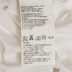 Pre Owned Maison Martin Margiela White Jersey V-Neck Slim Fit T-Shirt XL
