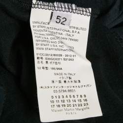 Pre Owned Maison Martin Margiela Black Cotton Knit Crew Neck T-Shirt XL