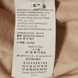 Pre Owned Maison Martin Margiela Beige Cotton Knit Crew Neck T-Shirt XL