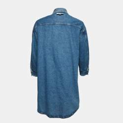 Pre Owned Maison Martin Margiela Blue Denim Reversible Jacket XXS