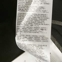 Pre Owned Maison Martin Margiela Black Gabardine Belted Coat L