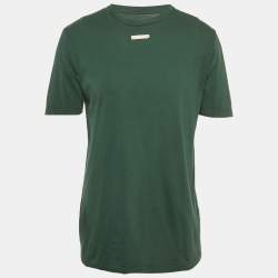 مملوكة مسبقًا Maison Martin Margiela Green Jersey Crewneck T-Shirt S