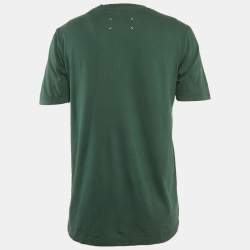 مملوكة مسبقًا Maison Martin Margiela Green Jersey Crewneck T-Shirt S