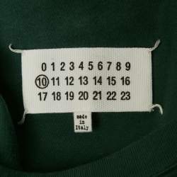 مملوكة مسبقًا Maison Martin Margiela Green Jersey Crewneck T-Shirt S
