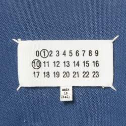 Pre Owned Maison Martin Margiela Blue Cotton Raw Edge Jacket XS