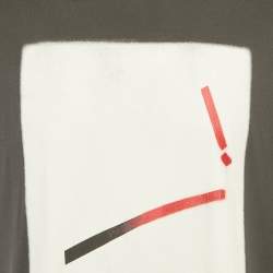 Pre Owned Maison Martin Margiela Grey Printed Crew Neck T-Shirt M