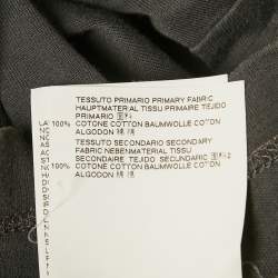 Pre Owned Maison Martin Margiela Grey Printed Crew Neck T-Shirt M