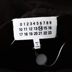 Pre Owned Maison Margiela Black Cotton Stereotype Drawstring Sweatpants M