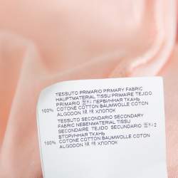 Pre Owned Maison Martin Margiela Baby Pink M Logo Print Cotton Oversized Distressed T-Shirt M