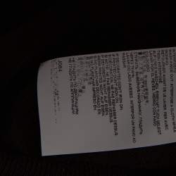 Pre Owned Maison Martin Margiela Black Wool Suede Patch Detailed Jumper L