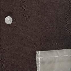 Pre Owned Maison Martin Margiela Brown Textured Plastic Paneled Jacket XXL