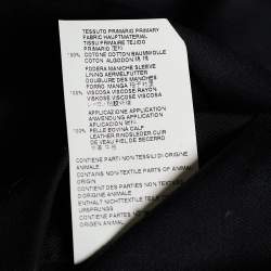 Pre Owned Maison Martin Margiela Black Cotton Button Front Jacket L