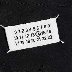 Pre Owned Maison Martin Margiela Black Cotton Button Front Jacket L