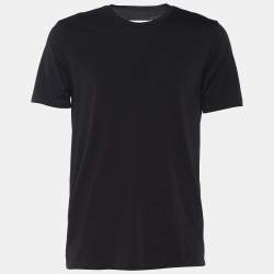 Pre Owned Maison Martin Margiela Black Jersey Crew Neck T-Shirt L