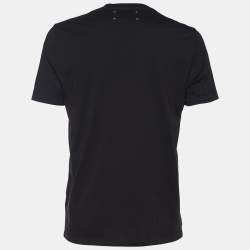 Pre Owned Maison Martin Margiela Black Jersey Crew Neck T-Shirt L