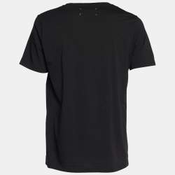 Pre Owned Maison Martin Margiela Black Cotton Crew Neck T-Shirt XL