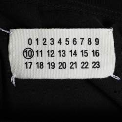 Pre Owned Maison Martin Margiela Black Cotton Crew Neck T-Shirt XL