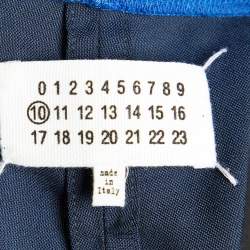 Pre Owned Maison Martin Margiela Navy Blue Wool Regular Shorts L