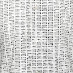 Pre Owned Maison Martin Margiela White Cotton Fragile Print Short Sleeve Shirt XL