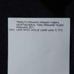 Pre Owned Maison Martin Margiela Navy Blue Wool Crew Neck Sweater L