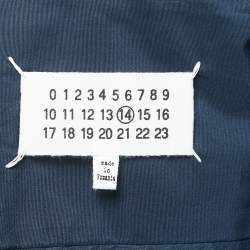 Pre Owned Maison Martin Margiela Navy Blue Cotton Shirt M