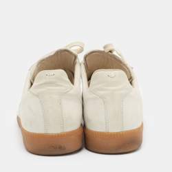 Pre Owned Maison Martin Margiela Grey Nubuck Leather Replica Sneakers Size 44