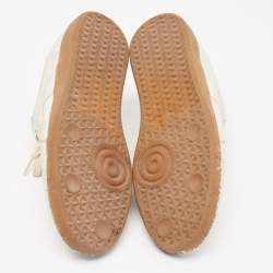 Pre Owned Maison Martin Margiela Grey Nubuck Leather Replica Sneakers Size 44