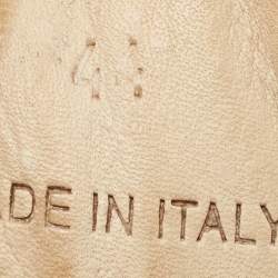 Pre Owned Maison Martin Margiela Dark Grey Suede Tabi Low Top Sneakers Size 44