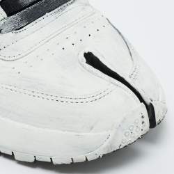 Pre Owned Maison Margiela x Reebok White Leather Cut Out Classic Sneakers Size 42