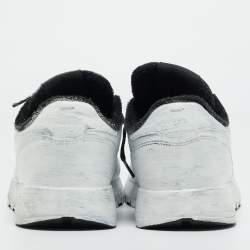 Pre Owned Maison Margiela x Reebok White Leather Cut Out Classic Sneakers Size 42