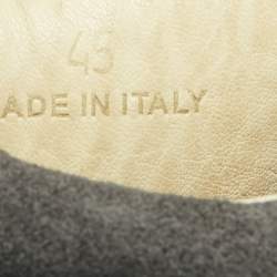 مملوكة مسبقًا حذاء رياضي ميزون مارتن مارجِلا جلد لامع وزمرد أسود عالي القمة مقاس 45