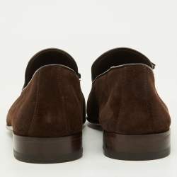 Manolo Blahnik Brown Suede Chester Tassel Loafers Size 40
