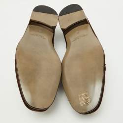 Manolo Blahnik Brown Suede Chester Tassel Loafers Size 40