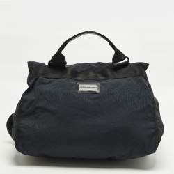 مملوكة مسبقًا حقيبة ماسنجر مارك باي مارك جاكوبس قياس كبير قماش أزرق بحري ستاندرد سابلاي