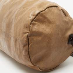 Marc by Marc Jacobs Tan Leather Weekender Duffel Bag