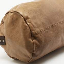 Marc by Marc Jacobs Tan Leather Weekender Duffel Bag