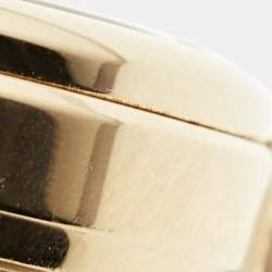 Pre Owned Marc by Marc Jacobs Gold Plated Stainless Steel Leather MBM8651 Unisex Wristwatch 38 mm